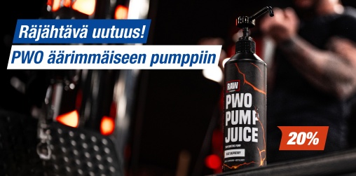 Uutuus! PWO Pump Juice 20%